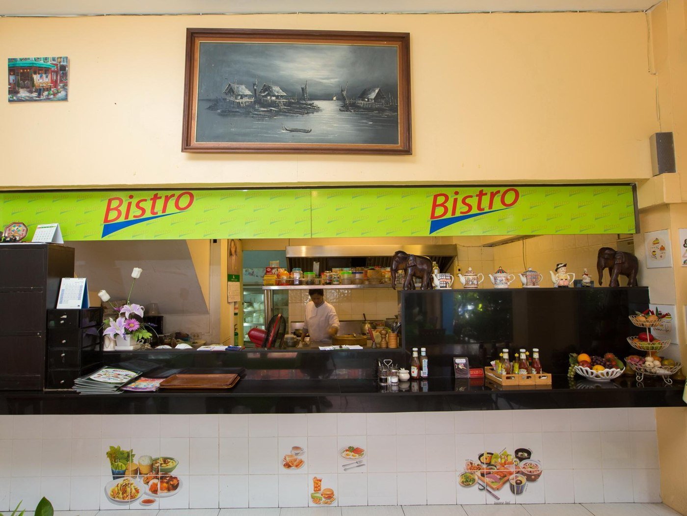 Bar counter at Sundowners Guesthouse