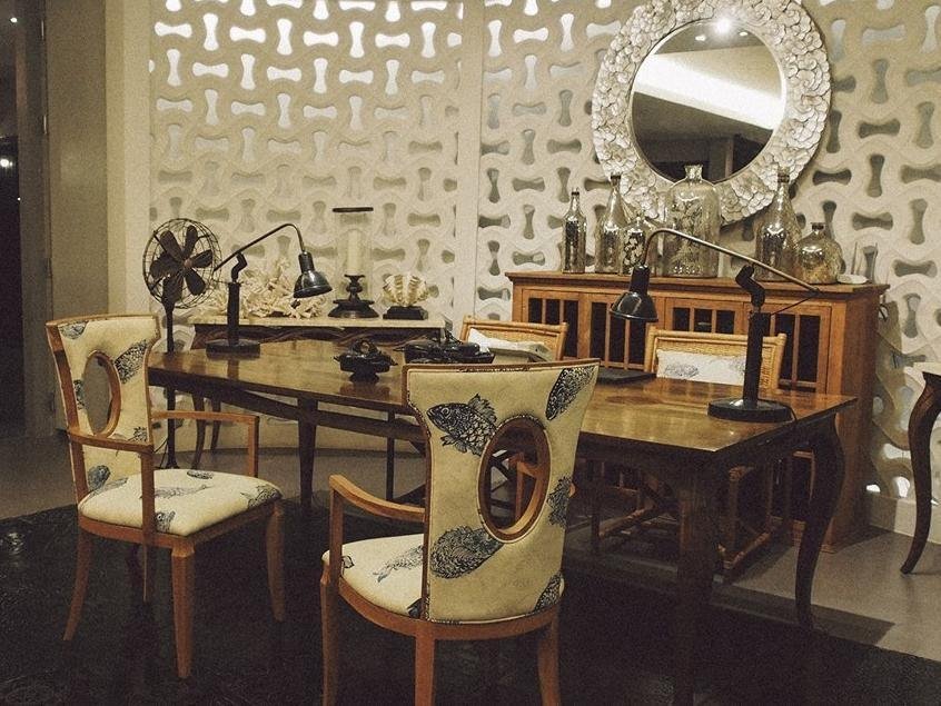 Interior dining table and chairs at The Hidden Resort & Restaurant